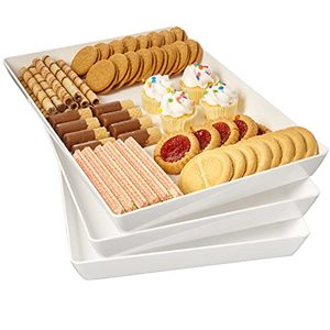 US Acrylic Avant Stackable Serving Tray In White