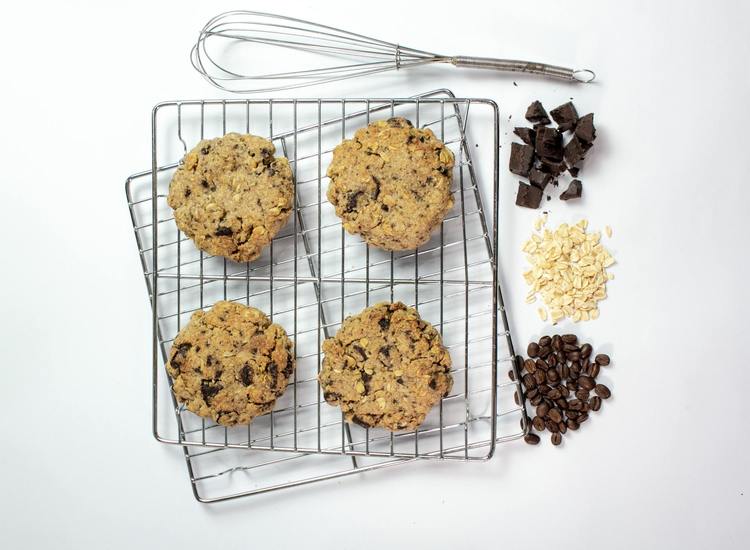 Chocolate Chip Espresso Oatmeal Cookies