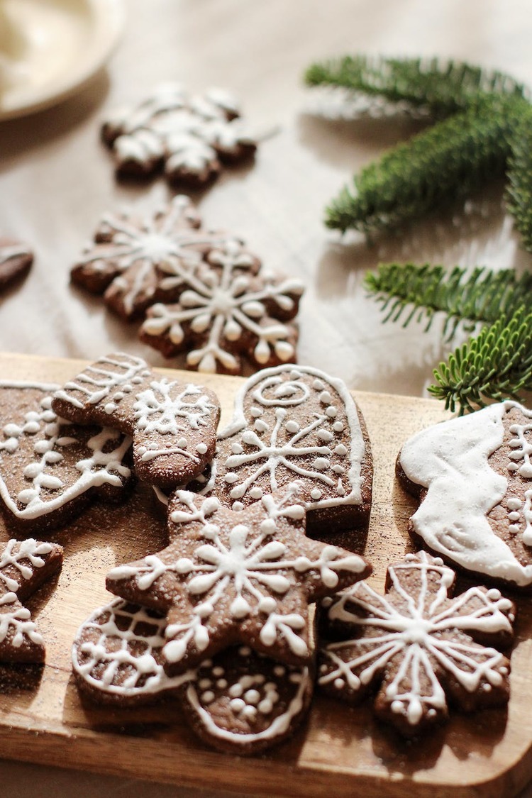 Chocolate Snowflake Cookies - Christmas Cookie Recipe