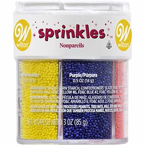 Wilton Nonpareils 6 Mix Sprinkle Assortment